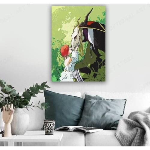 The Ancient Magus' Bride Anime Canvas Home Decor Painting Manga Wall Art Decoration Prints Dorm Living Room Bedroom Poster