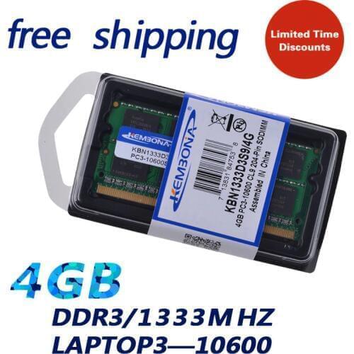 KEMBONA 4G DDR3 1333mhz pc3-10600 laptop notebook ddr3 4gb ram memory compatible