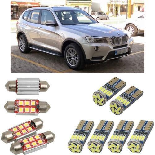 Super bright Interior led Car lights For BMW X3 f25 Reading dome bulbs for cars error free License Plate Light