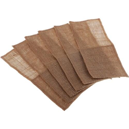 Burlap Cutlery Pouch Knifes Forks Holders Kitchen Table Decor Wedding Favors