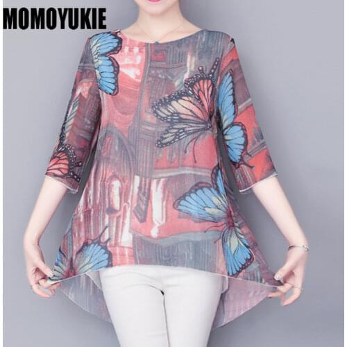 Блузки с принтом Momoyukie China At AliExpress