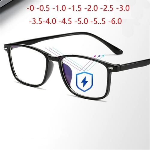 Fashion Mens Women Unisex Myopia Glasses Nearsighted Eyewear with Blue Coated 0 -1 -1.5 -2 -2.5 -3 -3.5 -4 -4.5 -5 -5.5 -6.0