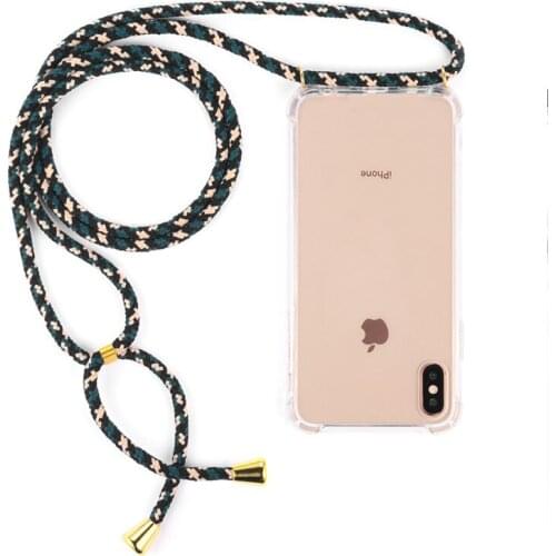 23 colors Strap Cord Chain Phone Tape Necklace Lanyard Mobile Phone Case for Carry Cover Case to Hang For iPhone7 XS Max XR X 11