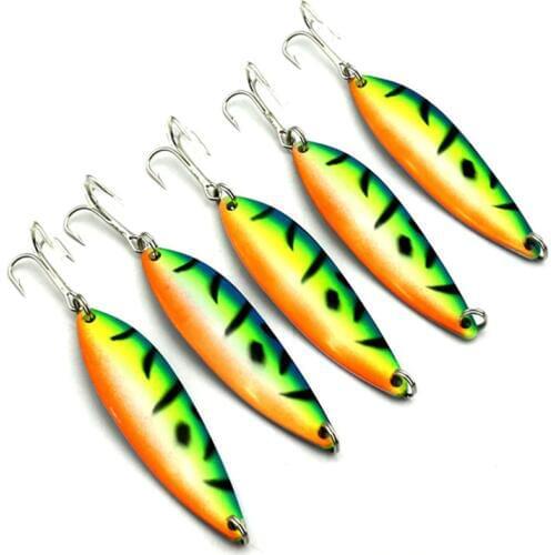 Fishing lures Top quality spinner spoon metal 1 Pcs Metal Spinner spoon fish bait lure 16.6g 73mm Swim Hard Bait fishing tackle