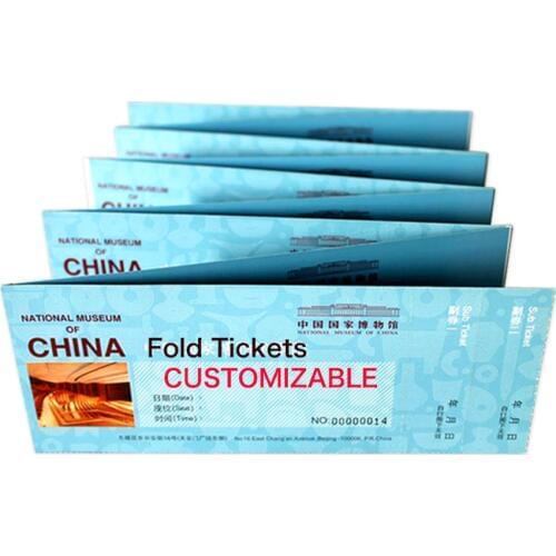 Craft Customise Fold Tickets Entrance Ticket Printed Business Card