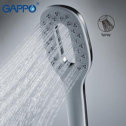 Gappo High Quality Square hand Shower Heads bathroom fixture ABS in chrome Plated water saving shower heads Alcachofa bano GA24