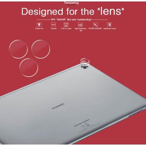 Diameter Camera Lens Tempered Glass For Huawei Mediapad M5 Lite 10 Back Lens Screen Protector Anti-Scratch Film Cover