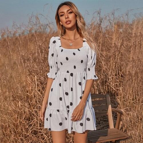 Летние платья в горошек ZOUHIRC China At AliExpress