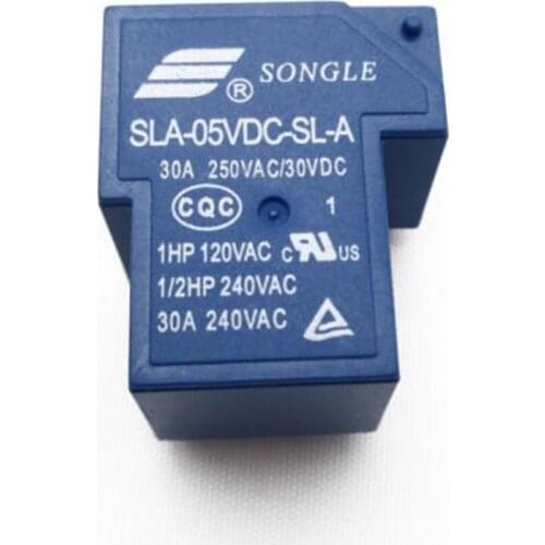 10pcs Power relays SLA-05VDC-SL-A 5V 30A 4PIN T90 a group of normally open new and original