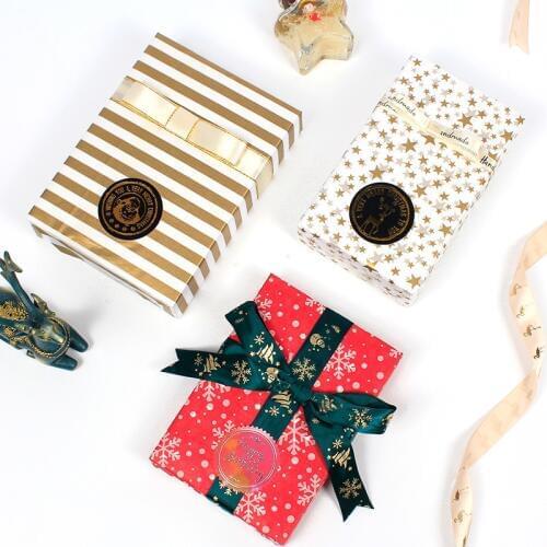 New 20pcs Gold Star Elk Tissue Paper Gift Wrapping Paper Birthday Wedding Favors Christmas New Year Gift Decoration