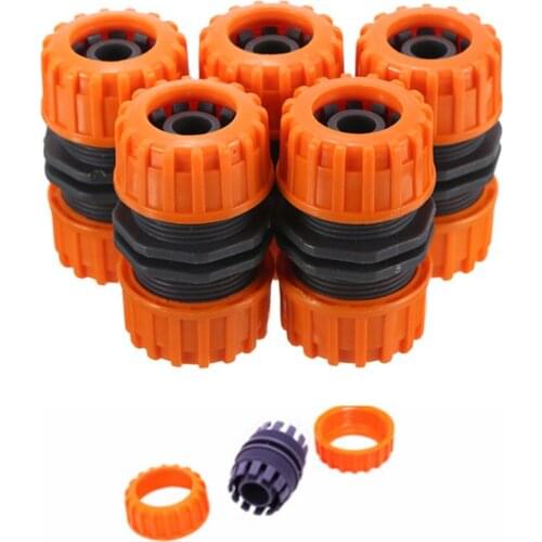 5Pcs 16mm 12 mm Joint Connector 1/2" Plastic Pipe Hose Connector Garden Extend Repair Adapter Coupler Garden Water Connectors