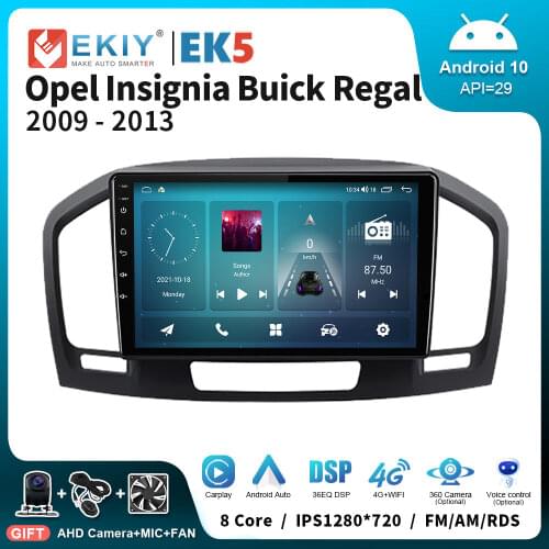 EKIY QLED Android 10 Car Radio For Buick Regal For Opel Insignia 2009-2013 Multimedia Video Player GPS Navigation Auto Carpaly