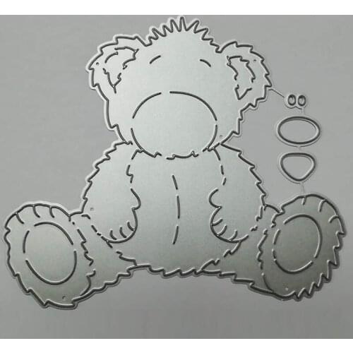 Cute Little Bear Metal Cutting Dies Scrapbooking Album PaperCraft Embossing Die Cuts 2020 New DIY Card Decoration