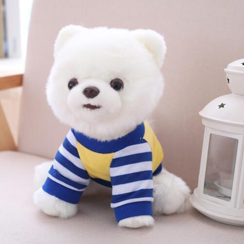 Baby Kid Plush Toy simulated hairy dog wear puppy Birthday Gift Children Stuffed Toys dog