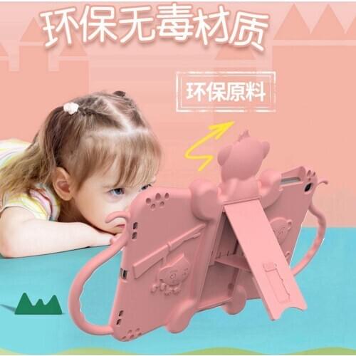 Kids Tablets Case For Samsung Galaxy Tab A 10.1 2019 SM-T510 T515 Cute Cartoon soft silicone Coque For Samsung T510 T515 funda