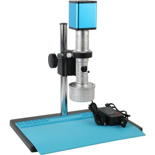 FHD Industrial Video HDMI 180X Microscope Camera 180X 3D Stereo Zoom C-MOUNT Lens Industrial Monitoring, Teaching