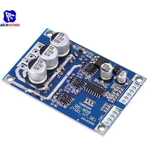 Diymore DC 12V-36V 15A 500W Brushless Motor Controller Module Non Hall Driver / Hall Driver Balanced Driver Board for Car