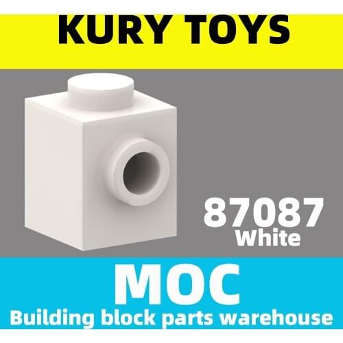 Kury Toys DIY MOC For 87087 Building block parts For Brick, Modified 1 x 1 with Stud on 1 Side For Modified Brick