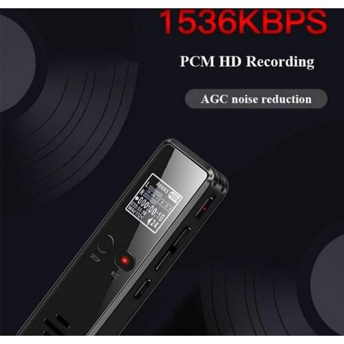 VR530 Micro Digital Voice Activated Recorder Dictaphone Long Distance Audio Recording MP3 Player Noise Reduction WAV Record