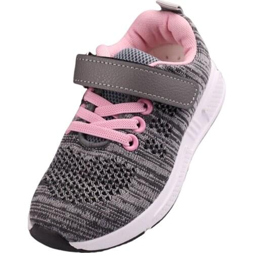 Muyguay Toddler Girls Fashion Sneakers Lightweight Breathable Knit Athletic Running Walking Sports Shoes