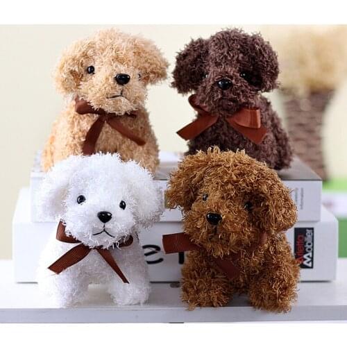 New lifelike Simulation Teddy Dog Exquisite pendant good quality cute decorate Soothing Doll christmase birthday couple gift