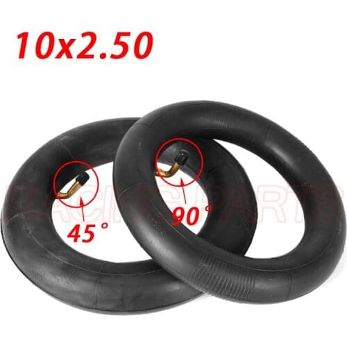 Inner Tube 10X2.50 10x2.5 Tube Innertube with bent valve 45 Degree 90 Degree valve for Baby Stroller Pram Scooter 10 Inch