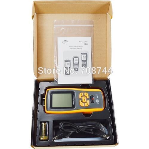 BENETECH GM511 High-precision Digital Pressure Gauge Micro-Pressure Gauge Differential Pressure Meter Air Pressure Gauge
