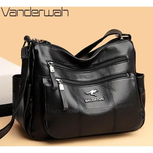 3 Layers Sac A Main High Quality Leather Luxury Handbags Women Bags Designer Handbags Ladies Crossbody Hand Bags For Women 2021