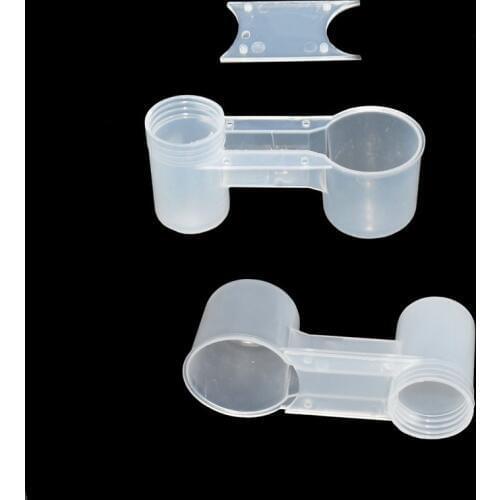 1pcs breeding supplies Portable Plastic Clear Water Bottle Bird Feeder Drinker Cup for Poultry Dove Pigeon Bird accessories