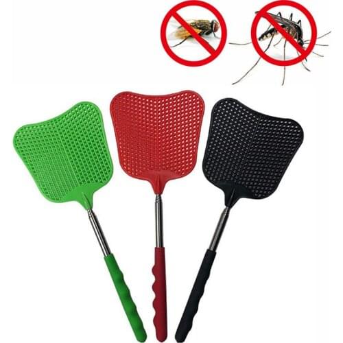 3pcs Stainless Steel Mosquito and Fly Killing Retractable Fly Swatter Anti Mosquito Insect Killer Tool for Indoor Outdoor Use