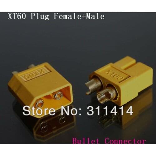 5pairs Male & Female XT60 bullet Connectors Plugs For RC DJI Phantom Lipo Battery ESC Motor + Free Shipping Dropshipping