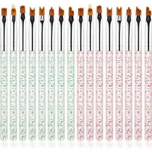 8pcs Flower Nail Art Brush Pen Gel UV Nail Painting Design Flower Drawing Pen MPwell