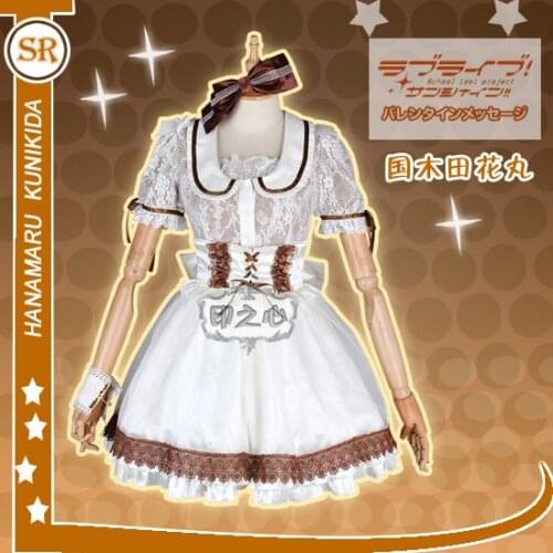 Anime! Lovelive Aqours Concert AZALEA Group Kunikida Hanamaru Uniform Cosplay Costume Lovely Sweet Lolita Dress Free Shipping