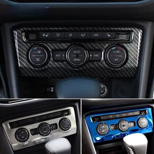 Auto Interior Accessories Dashboard ABS AC Navigator Panel Covers for VW Volkswagen Tiguan 2 MK2 2016-2018 2019 2020 Stickers
