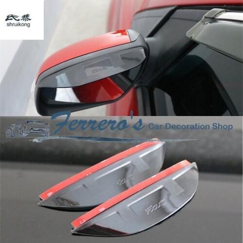 Free shipping 2pcs/lot Car stickers Rearview mirror rain eyebrow Windows visor rain shield for FORD FOCUS 3 MK3 2012-2017