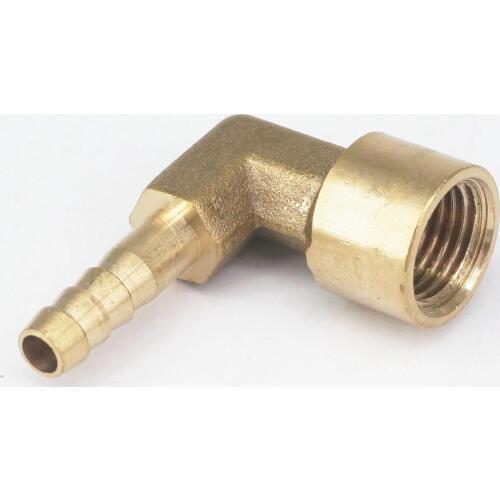 Fit Hose I/D 6mm Barbed x 1/4" BSP female Thread Elbow Brass coupler Splicer Connector fitting for Fuel Gas Water 1.5mpa