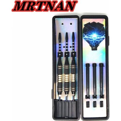 Hot sale 3pcs/set of professional dart set 20g black gold steel tip dart with brass dart rod high quality outdoor shooting dart