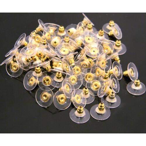 Hot Sale DIY Craft Accessories 50 Pcs/Lot High-quality 11MM silver-plated Earring Back Stoppers