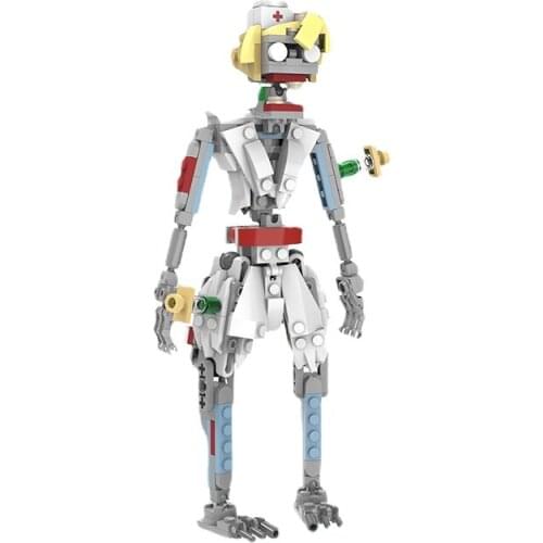 MOC 2021 New Halloween Horror Zombie Doctor Nurse Creative Funny Building Block Bricks Model Kids DIY Game Toys For Boys Gifts