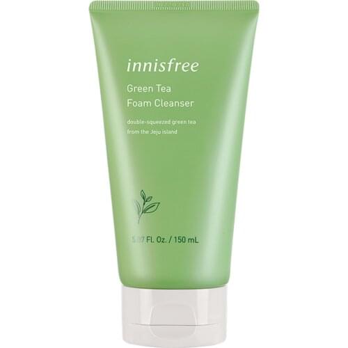 Korea Cosmetic innisfree Refreshing Green Tea Foam Cleanser 150ml Hydrating Acne Remove Face Cleansing Foam