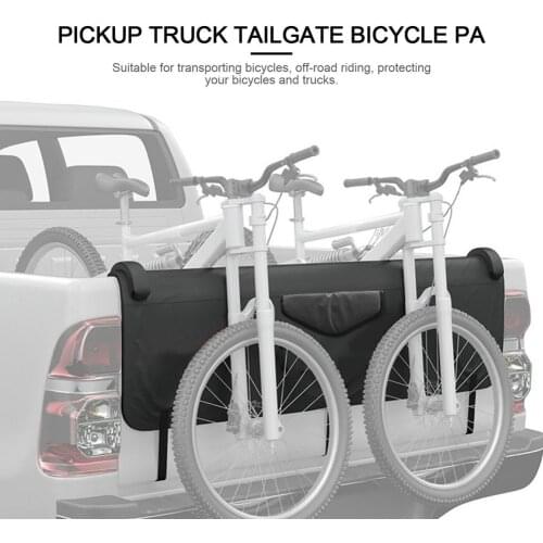 Truck Tailgate Pad Transports 5 Bikes With Secure Bike Straps Universal Pickup Tailgate Protection Mat 53.54*37.01in