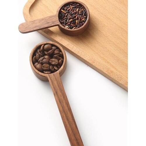 Long Handle Round Coffee Measure Spoons Portable Kitchen Seasoning Spoon Practical Household Kitchen Measure Tool