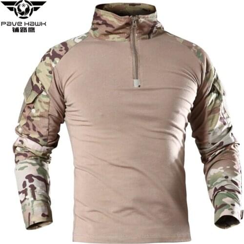 Summer frogs in long sleeve T-shirt commando camouflage long-sleeved outdoor physical training under military training