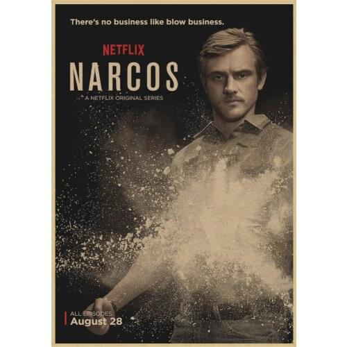 Lot style Choose Season Narcos TV seriesretro Art print Silk poster Home Wall Decor
