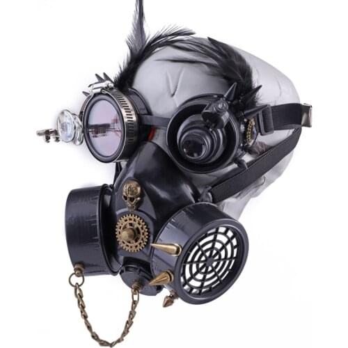 Halloween Rivets Punk Masks Goggles Gothic Cosplay Respirator Skull Mask Street Fashion Sunglasses Masquerade Party