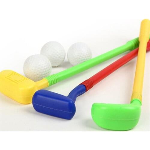 Mini Golf Game Sports for Baby Children Grasping Movement Ability Developing Kids Golf Club Toys 3 Golf Clubs +3 Golf Ball Toy