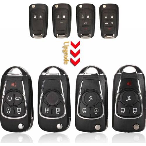 Kutery 10X 2/3/4/5 Buttons Remote Car Key Shell Case Fob For Chevrolet Cruze Buick Regal Encore Lacrosse Opel Astra J Zafira C