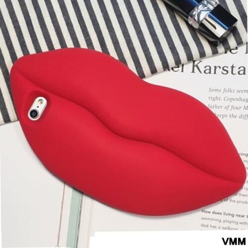 Fashionable and Popular Coque Red Lips Sexy Big Lips for Iphone 11 12promax Silicone Shockproof Mobile Phone Case Xr Xsmax Funda