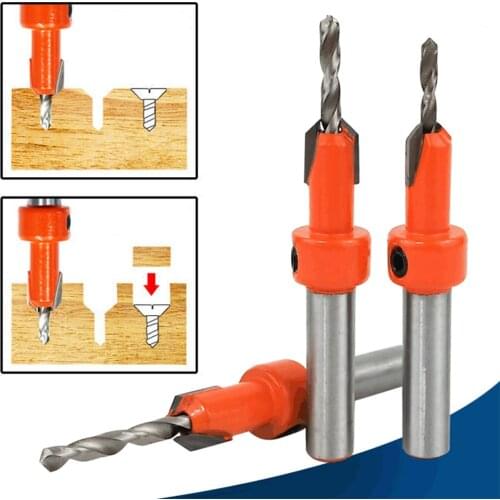 1PC 8mm Shank HSS Woodworking Countersink Router Bit Set Screw Extractor Remon Demolition for Wood Milling Cutter