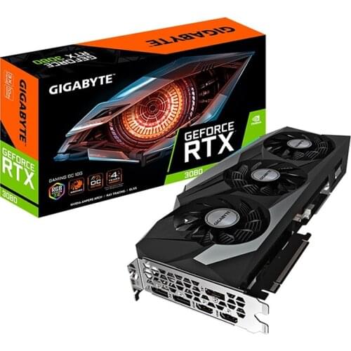 Original GIGABYTE NVIDIA RTX 3080 Gaming OC 10G Gaming Graphics Card with 10GB GDDR6X GPU